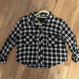 RAILS cropped flannel